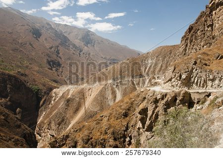 Dangerous Road In The Andes Mountains - Peru
