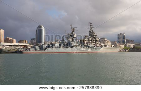 Novorossiysk, Russia, May 9, 2015: Patrol Ship 