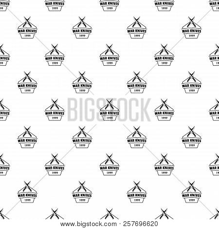 Knive War Pattern Seamless Repeat For Any Web Design