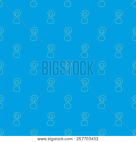 Hook Pattern Seamless Blue Repeat For Any Use