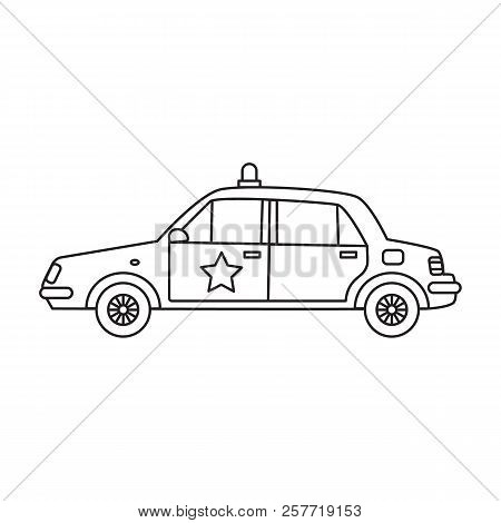Police Car Sherif's Star On The Door