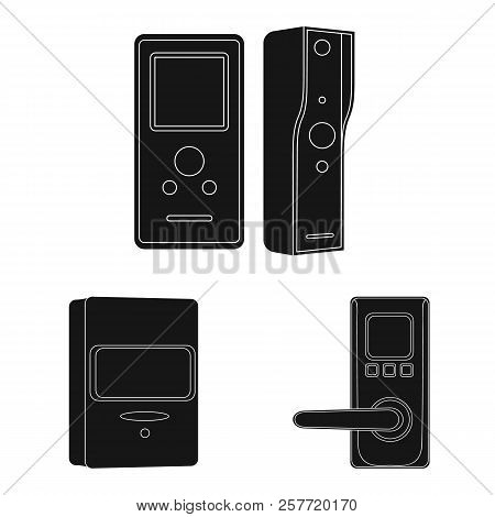 Isolated Object Of Cctv And Camera Logo. Collection Of Cctv And System Vector Icon For Stock.