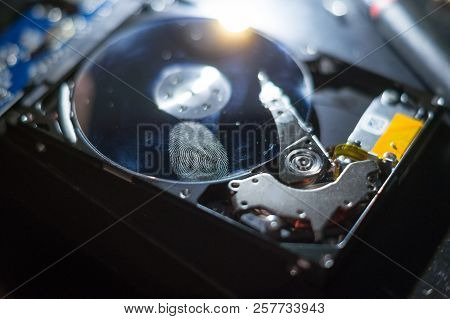 Hard Disk With Fingerprint Data Protection With Cybersecurity