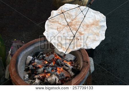 Kite Crisp Rice Thailand Ancient Dessert In Market.