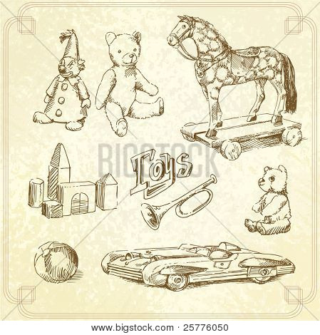collezione di giocattoli