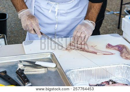 New Bedford, Massachusetts, Usa - August 23, 2018: Michael Comire, Executive Chef At University Of R