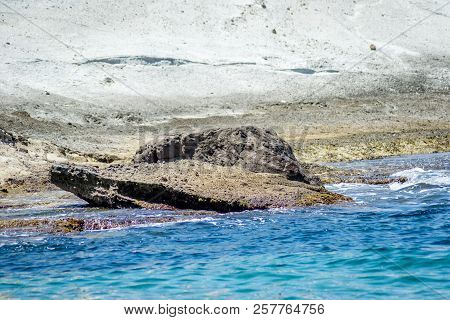 3 Fourches Island And Waves And Rocks