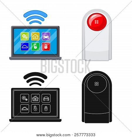 Vector Design Of Office And House Symbol. Collection Of Office And System Vector Icon For Stock.