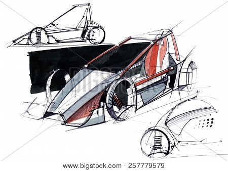 Sketch Design Is An Exclusive Compact Electric Car Project For The City.