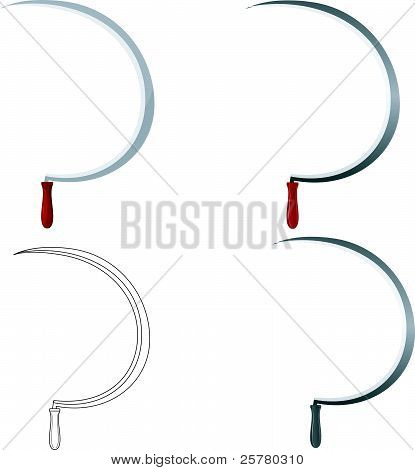 Vector Illustration Of Sickle