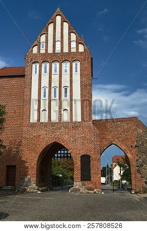 Medieval Fortification With An Urban Gate In The City Of Strzelce Krajenskie In Poland