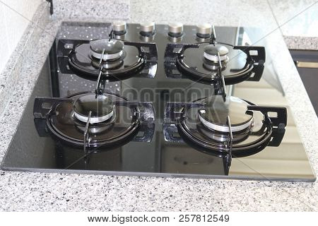 Cooker. Kitchen Gas Cooker. Cooker Fire. Kitchen Hotplate.