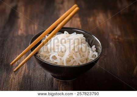 Japanese food - low carb Shirataki noodles (Konjac)