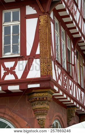 Frankfurt Romerberg square Old city historic center in Germany