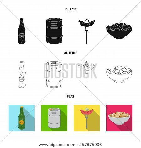 Vector Illustration Of Pub And Bar Icon. Set Of Pub And Interior Stock Vector Illustration.