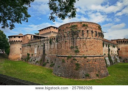 Forli, Emilia-romagna, Italy: Ancient Fortress Of Caterina Sforza, Italian Medieval Castle