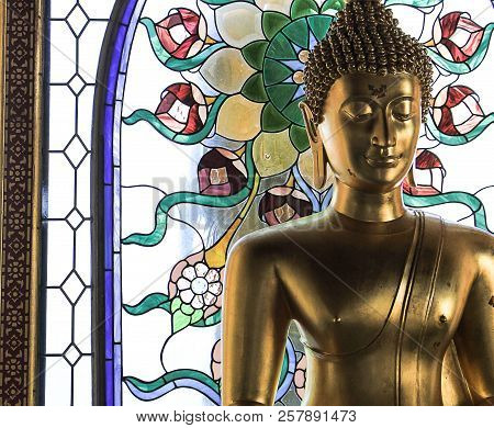 Buddha Model, Tangsai Temple, Bangsapan Districk, Prachuap Khiri Khan Province, Thailand, Date 12/31