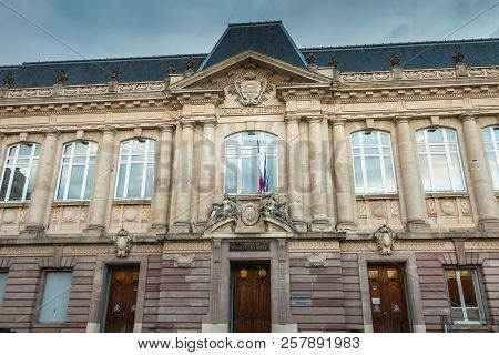 Architectural Detail Of The Courthouse Of The City Of Belfort