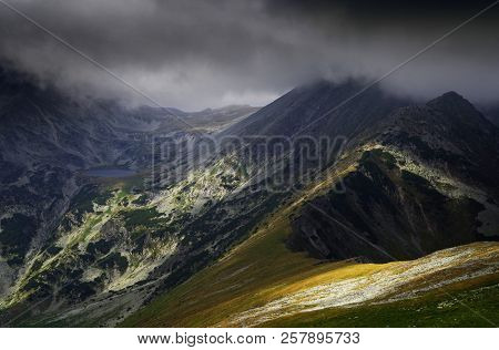Stormy landscape in Retezat Mountains, Romania, Europe