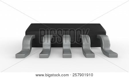 Electrionic Circuit Chip Package Ssop 3d Illustration