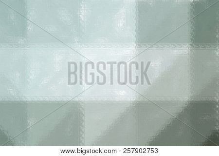 Brown, Grey And Green  Colorful Mosaic Through Glass Bricks Background Illustration