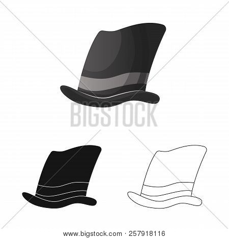 Vector Design Of Headgear And Cap Symbol. Collection Of Headgear And Accessory Vector Icon For Stock