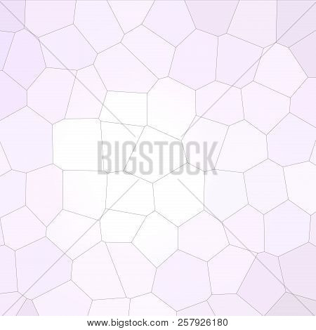 Abstract Illustration Of Square Anti-flash White Pastel Big Hexagon Background, Digitally Generated