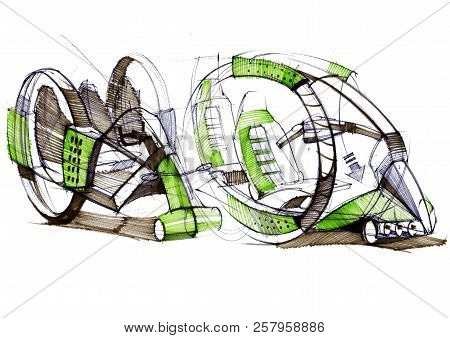 Sketch Design Is An Exclusive Compact Electric Car Project For The City.