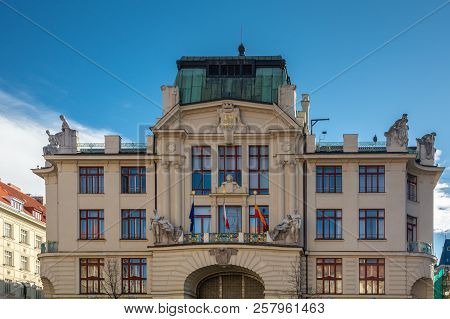New City Hall Nova Radnice Is Seat Of Mayor Of Prague, Prague City Council And Other Authority Depar