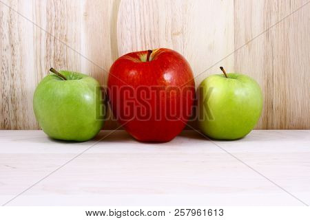 Beautifully Laid Out Fresh Summer Fruits On A Background Of Cutting Boards