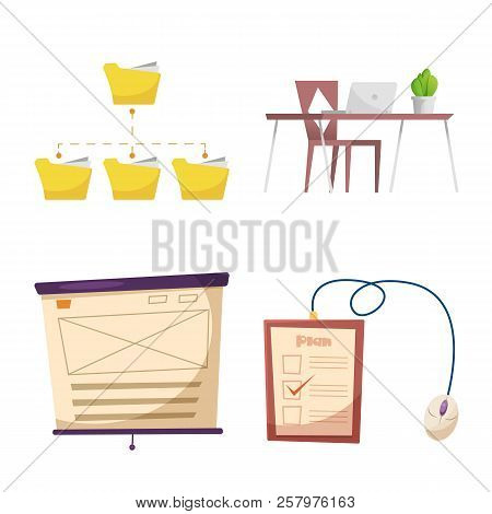 Vector Illustration Of Education And Learning Sign. Set Of Education And School Vector Icon For Stoc
