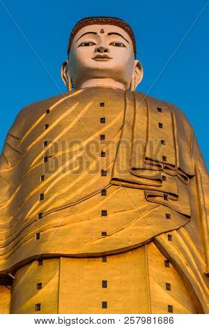 The Laykyun Sekkya Buddha giant statue standing near Monywa Myanmar (Burma)