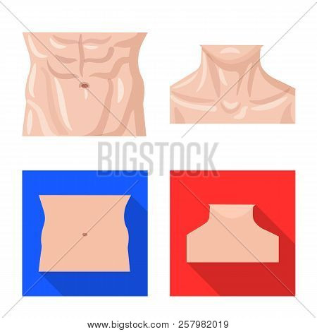 Vector Illustration Of Human And Part Symbol. Collection Of Human And Woman Vector Icon For Stock.