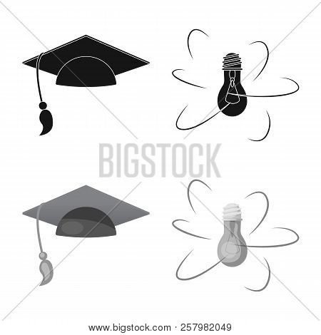 Vector Design Of Education And Learning Sign. Collection Of Education And School Vector Icon For Sto