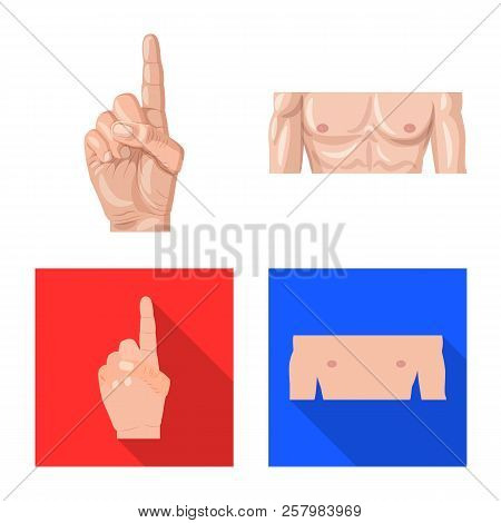Vector Illustration Of Human And Part Icon. Set Of Human And Woman Stock Vector Illustration.