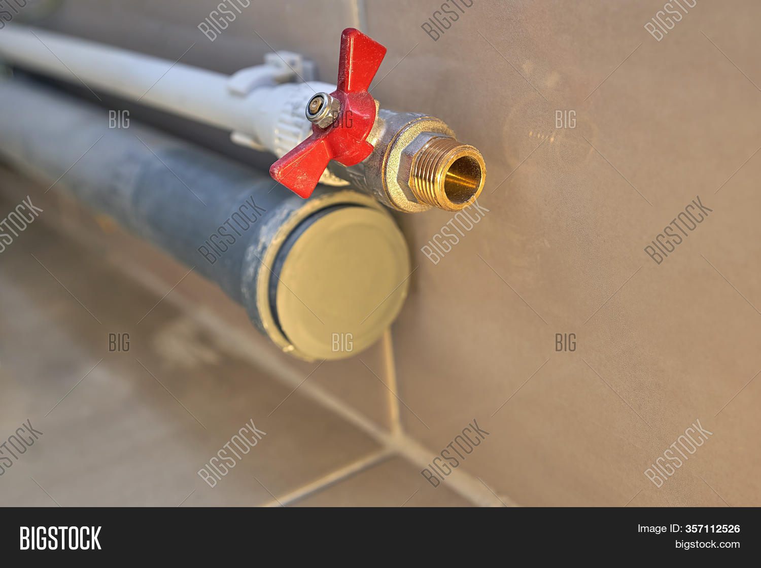 White Water Pipe Red Image & Photo (Free Trial) Bigstock