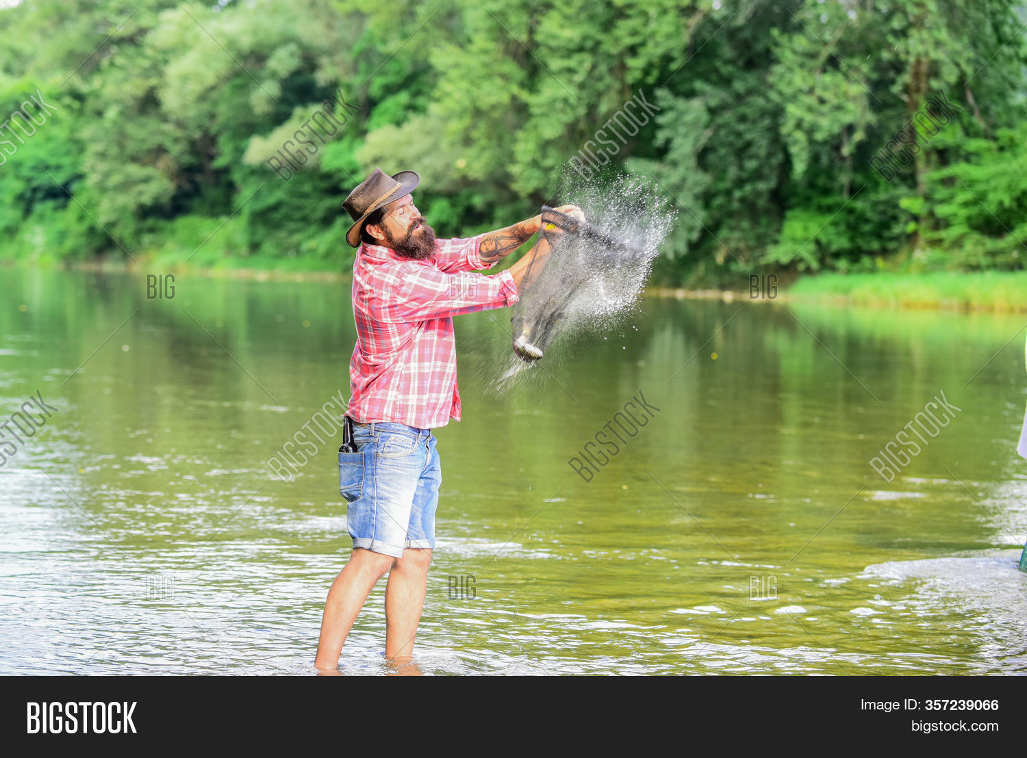 Trout Farm. Fisherman Image & Photo (Free Trial) Bigstock