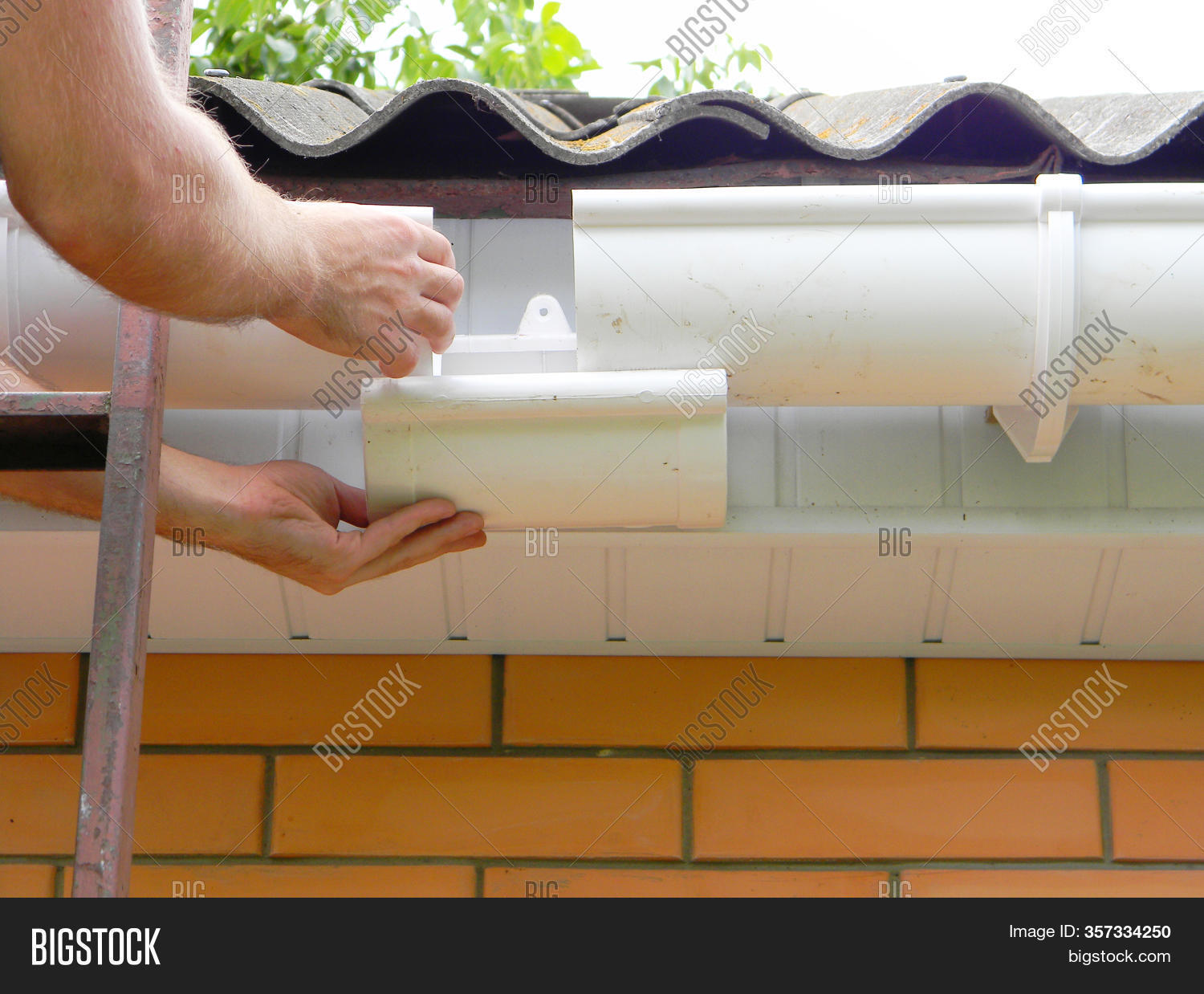 Roof Gutter Pipe Image & Photo (Free Trial) Bigstock