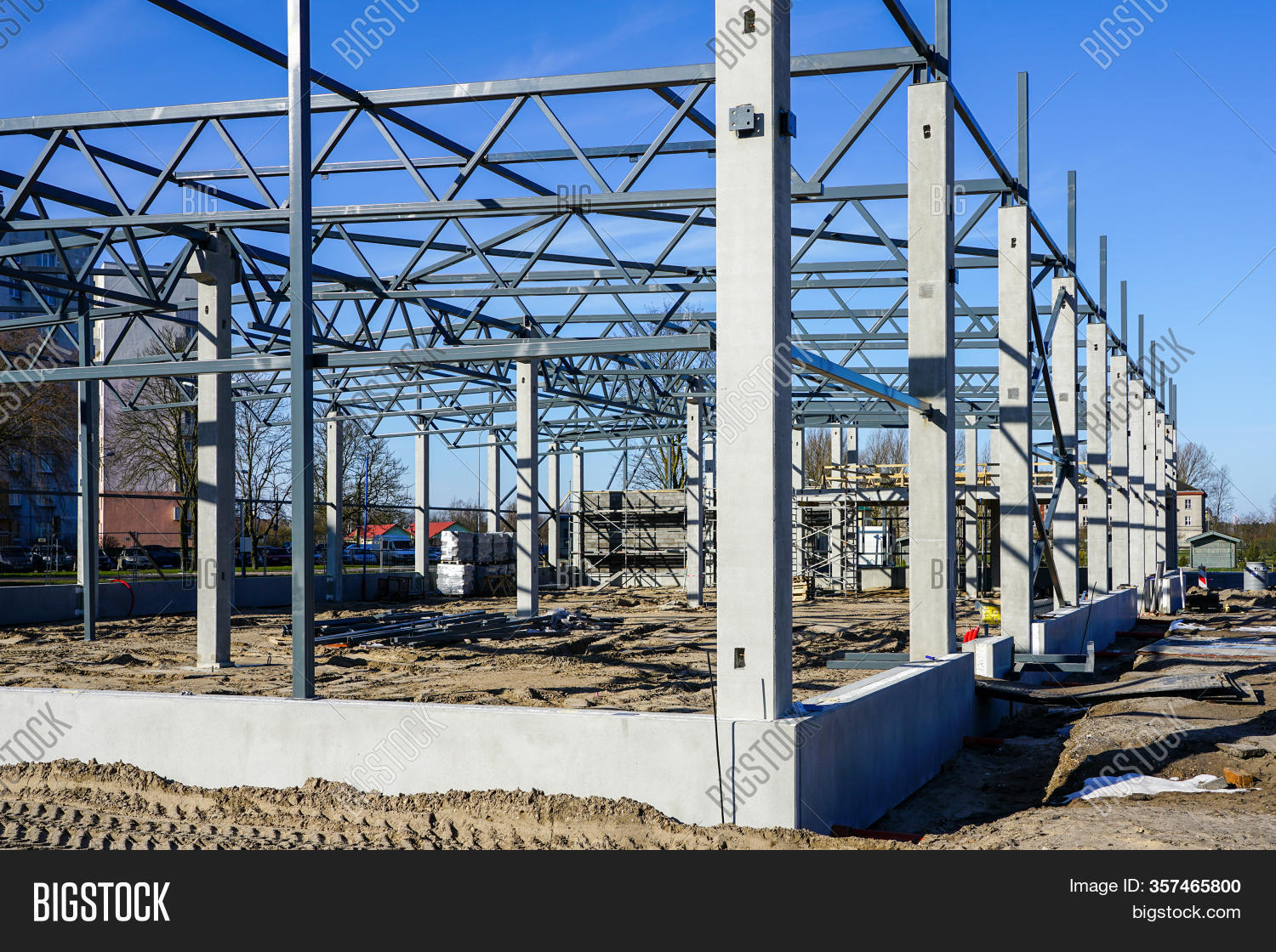 Steel Frame Building Image & Photo (Free Trial) Bigstock