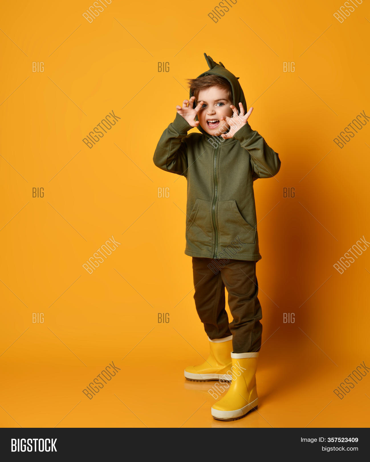 Kid Boy Green Hoodie Image & Photo (Free Trial) Bigstock