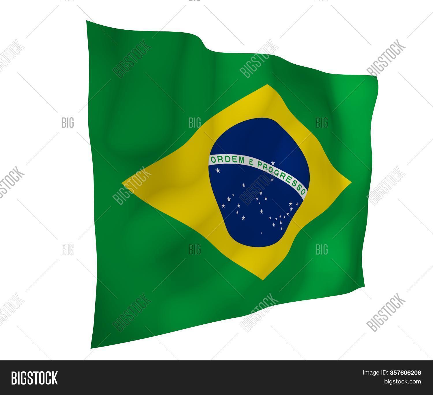 Waving Flag Brazil Image Photo Free Trial Bigstock