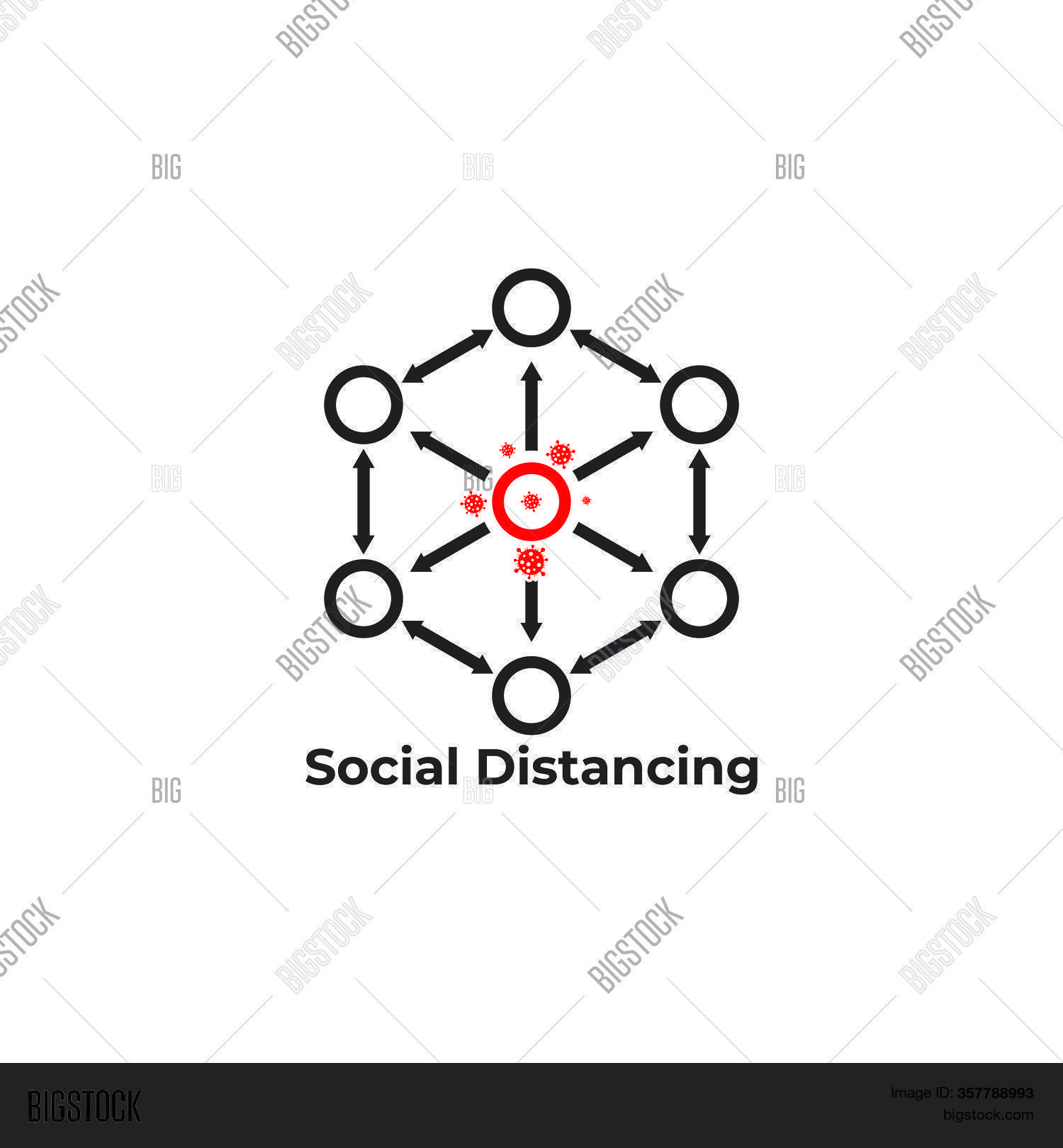 Social Distancing Vector Photo Free Trial Bigstock