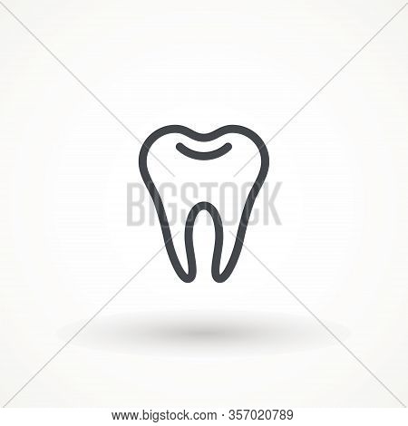 Tooth Healthy Icon, Editable Strok Clean Tooth, Dentistry Symbol, Care, Dentist Icon, Medical Sign, 