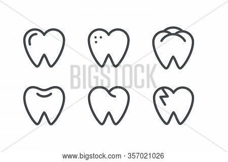 Tooth Healthy Icon, Editable Strok Clean Tooth, Dentistry Symbol, Care, Dentist Icon, Medical Sign, 