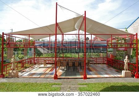 Bulacan, Ph - Oct. 16: Cherubin Gardens Chinese Canopy On October 16, 2015 In Meycauayan, Bulacan, P