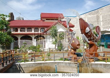 Bulacan, Ph - Oct. 16: Cherubin Gardens Fish Pond On October 16, 2015 In Meycauayan, Bulacan, Philip