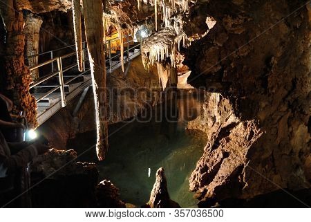 View Of The Su Mannau Cave In Fluminimaggiore