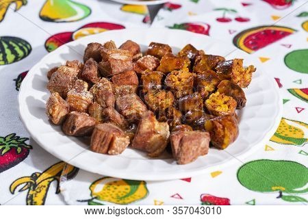 Chopped Traditional Colombian Dish - Chorizo And Chicharrón
