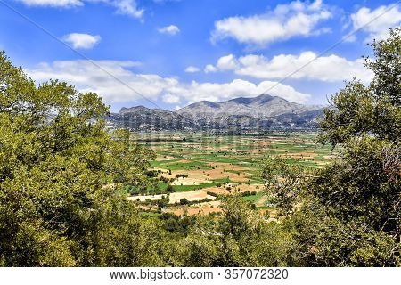 Lasithi Plateau On Crete Island In Greece