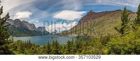 St. Mary Lake Along Going-to-the-sun Road.